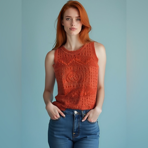 Esqualo Knit Sleeveless Top Lined NWOT - Picture 1 of 13